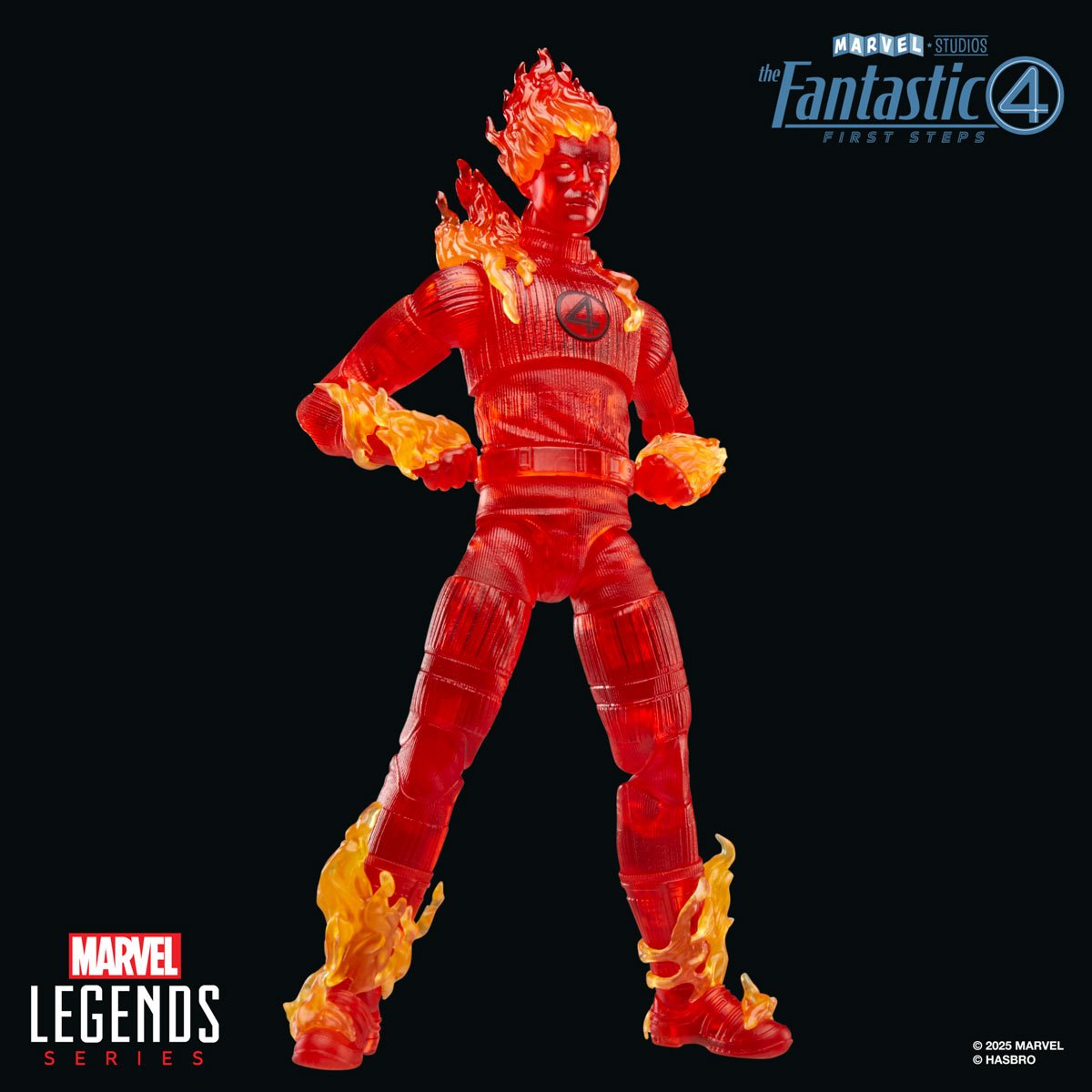 The Fantastic Four First Steps Marvel Legends Human Torch Action Figure