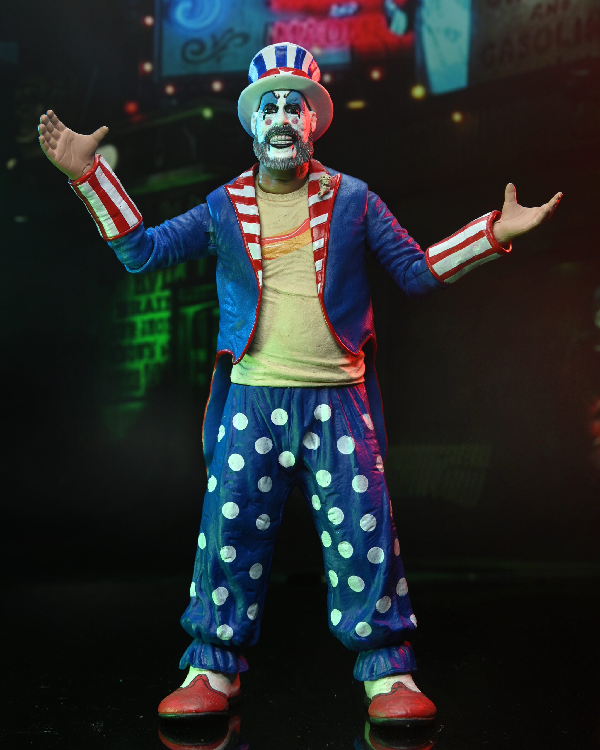 Captain Spaulding (Tailcoat) House of 1000 Corpses 20th Anniversary Figure by NECA