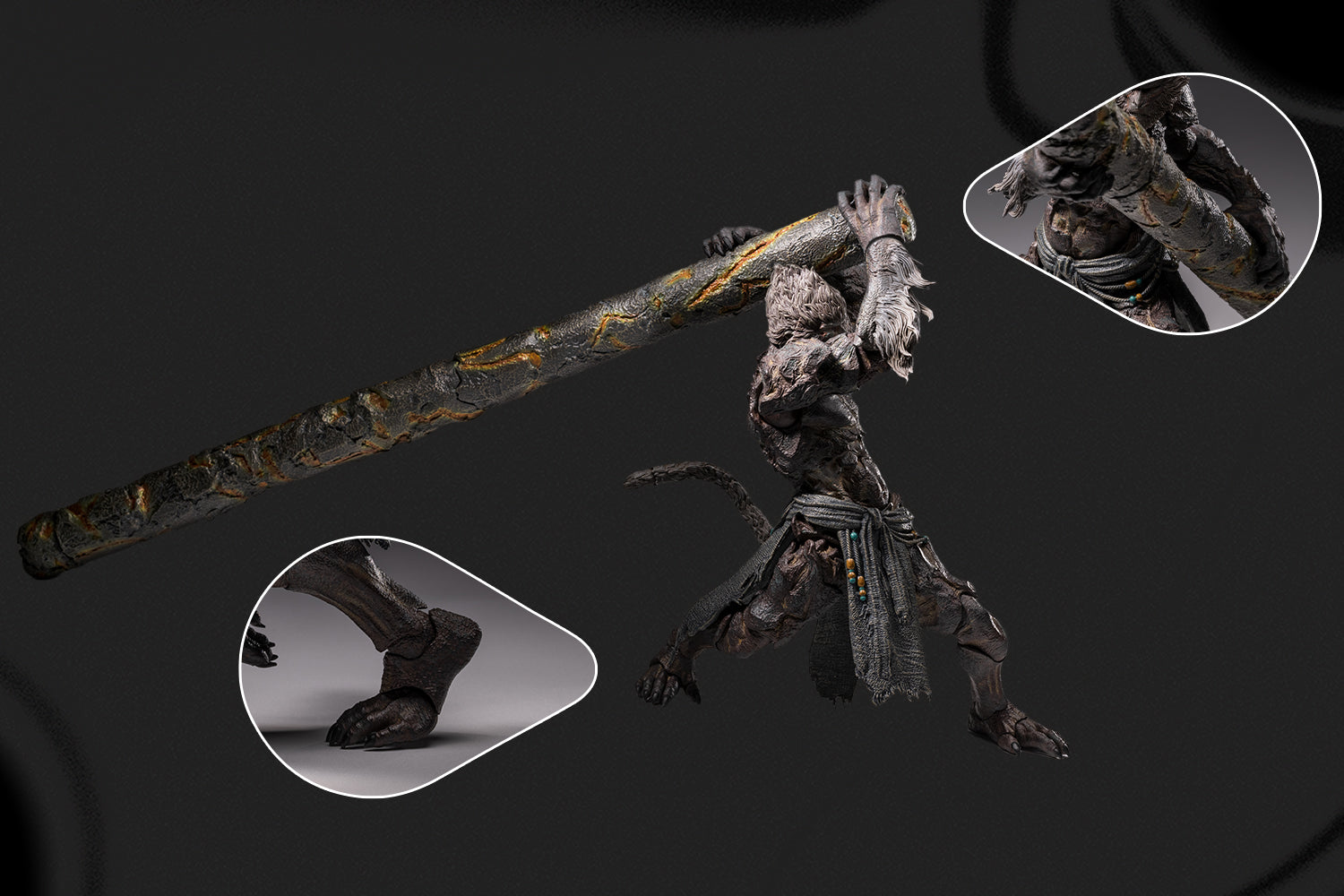 INART Black Myth Wukong Stone Monkey 1/12 Action Figure