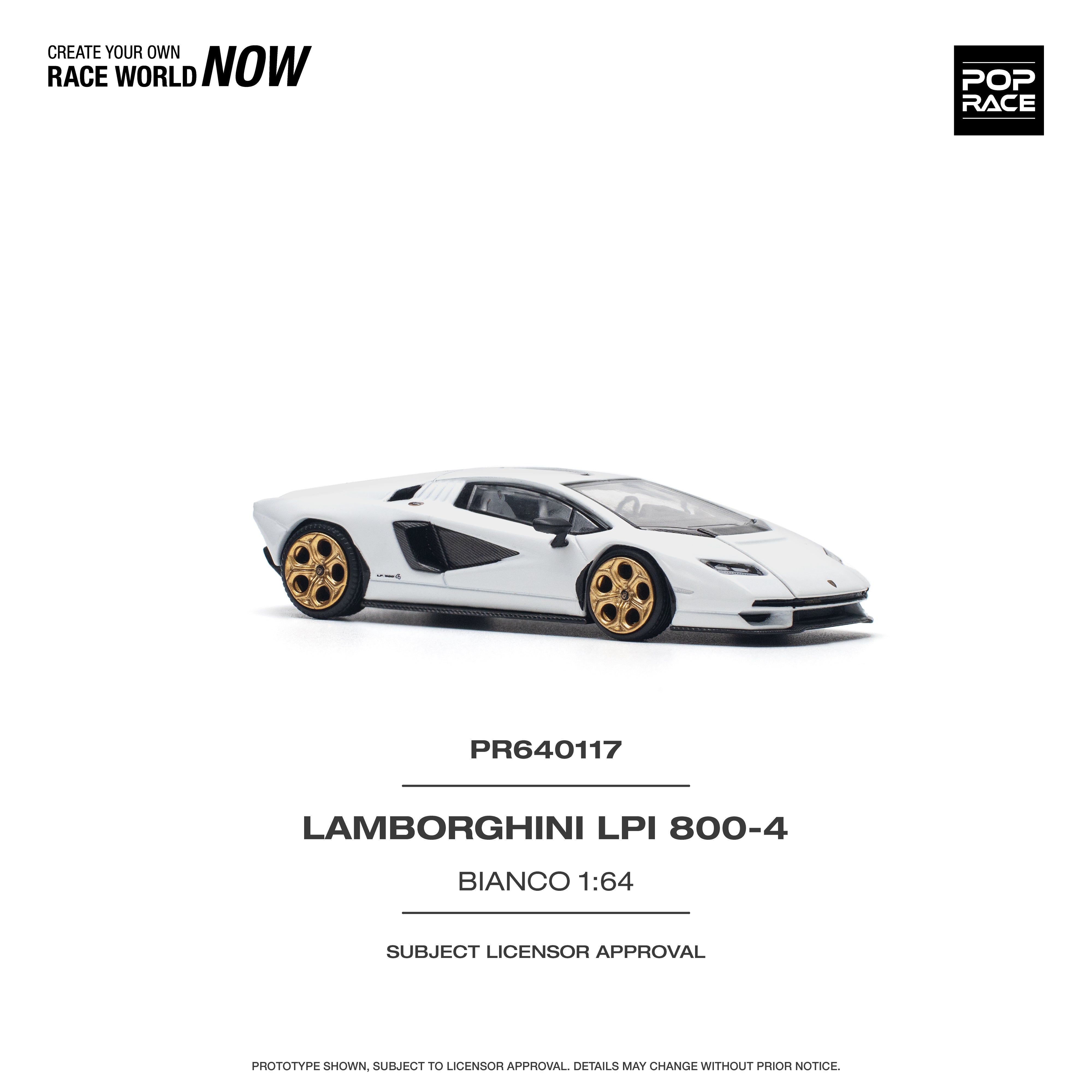 Lamborghini Countach LPI 800-4 Bianco Sid PR640117 by Pop Race