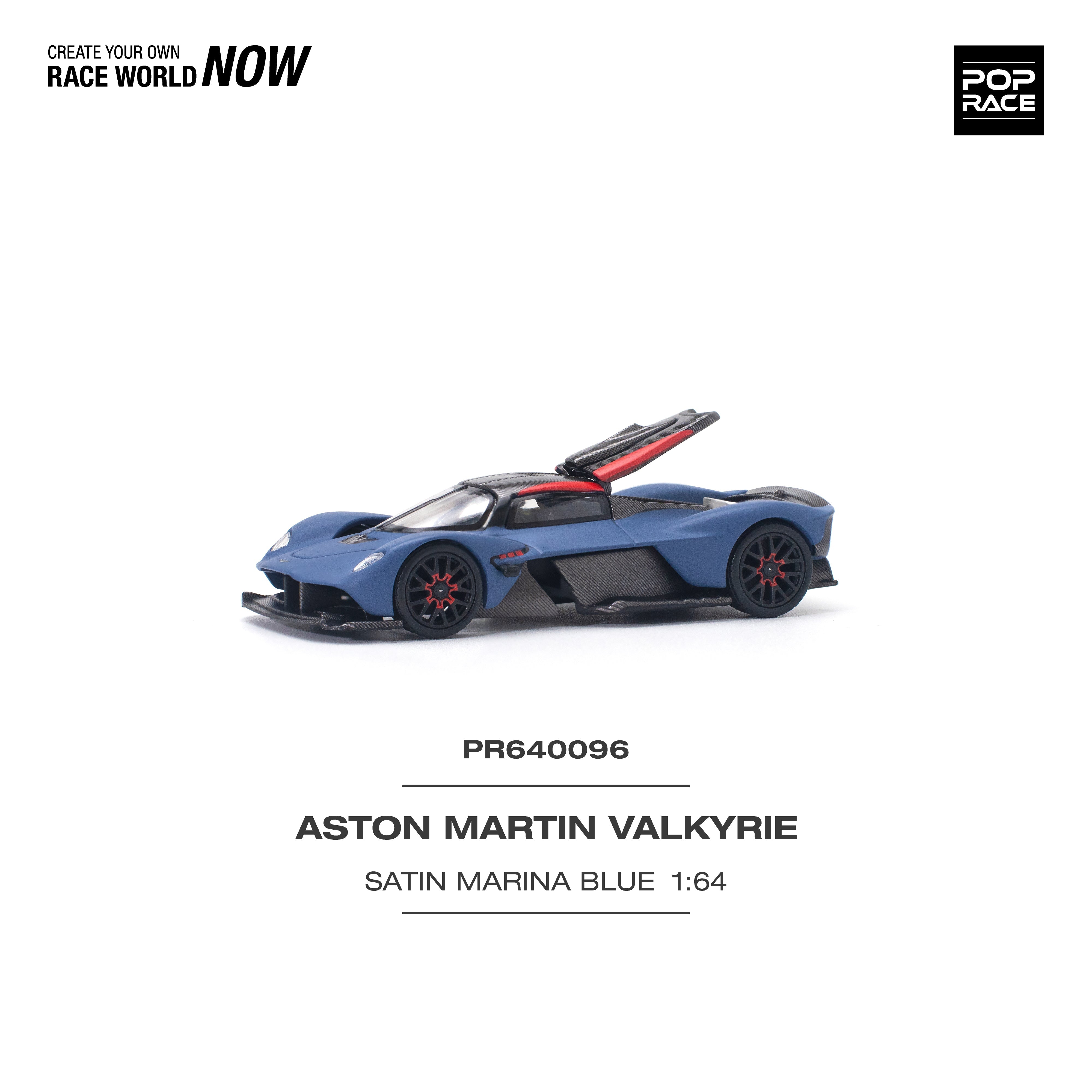 Aston Martin Valkyrie Satin Marina Blue PR640096 by Pop Race