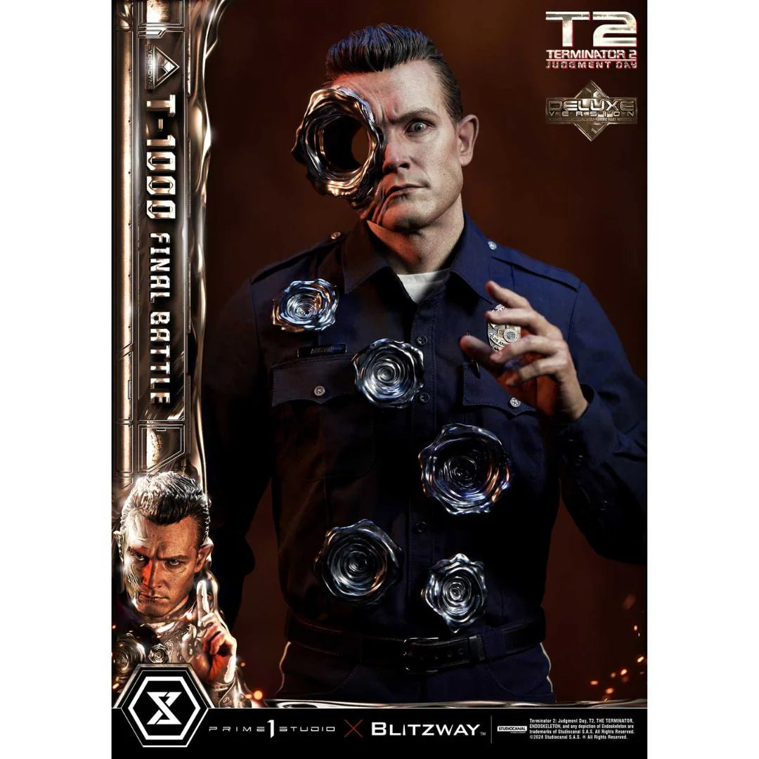 Terminator 2: Judgment Day T-1000 Final Battle DX Bonus Version Statue by Prime1 Studios