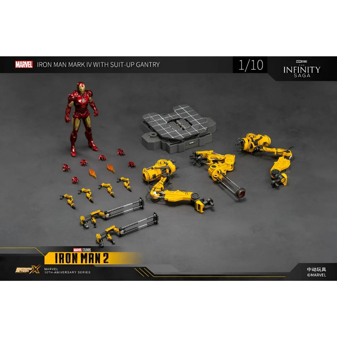 Iron Man Mk4 & Suit-Up Gantry By Zd Toys