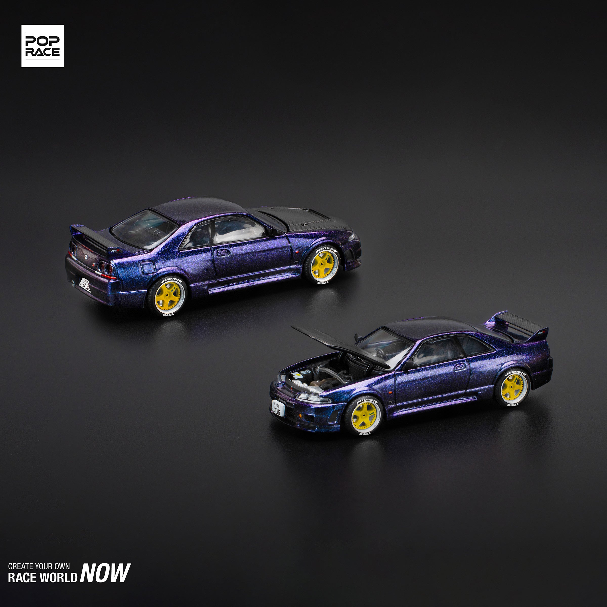 Nissan Skyline GT-R R33 Midnight Purple PR640256 by Pop Race