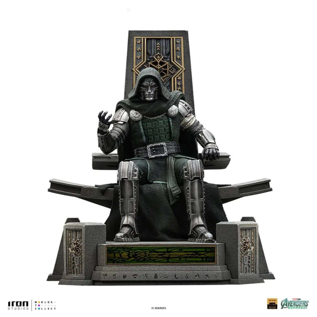 Doomsday Doctor Doom On Throne Statue By Iron Studios
