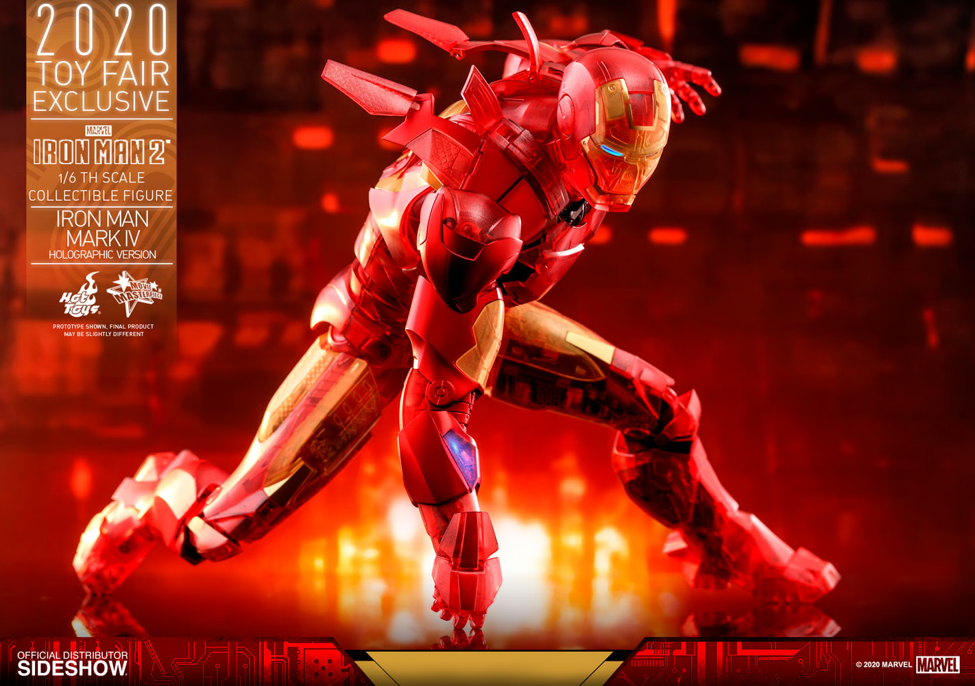 Iron Man Mark IV (Holographic Version) 1/6 Figure By Hot Toys