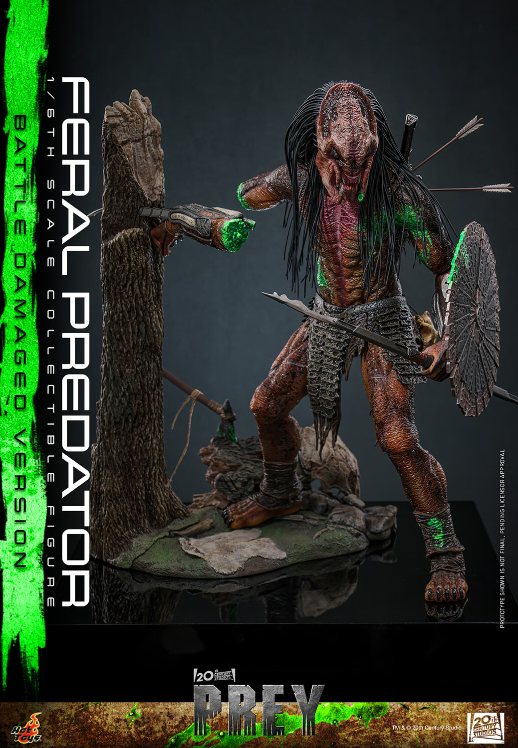 Feral Predator (Battle Damaged Version) Sixth Scale Figure by Hot Toys