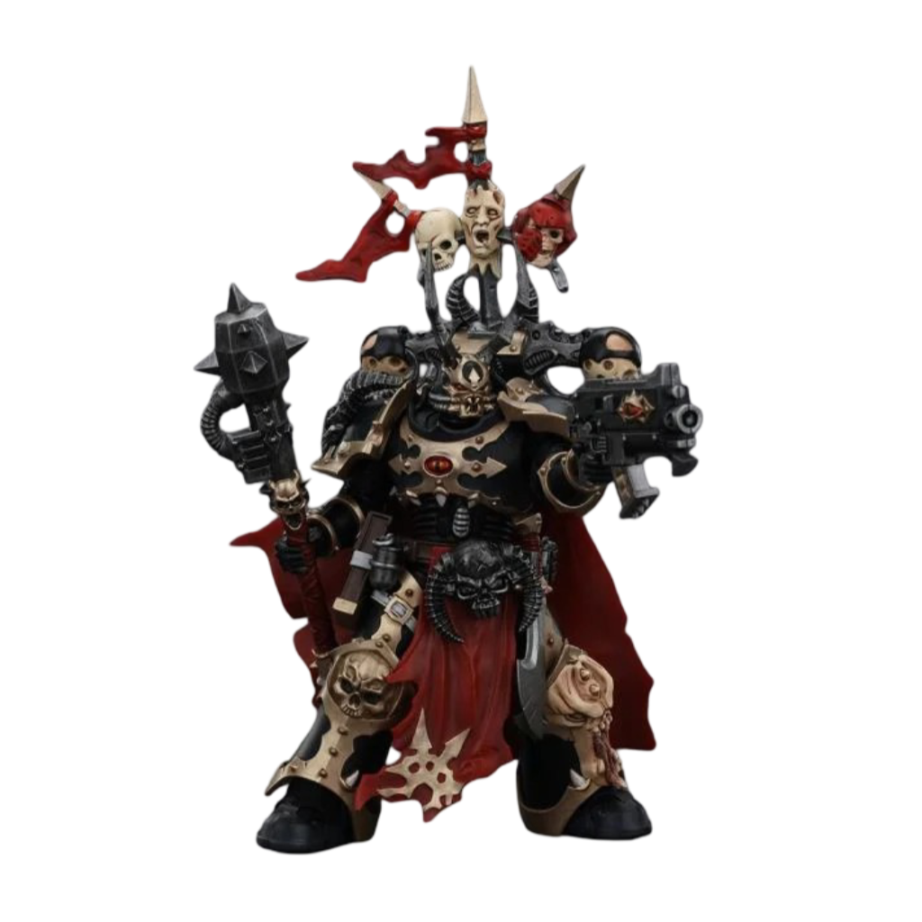 Warhammer 40K Chaos Space Marines Black Legion Chosen Champion with Bolter and Power Maul Action Figure