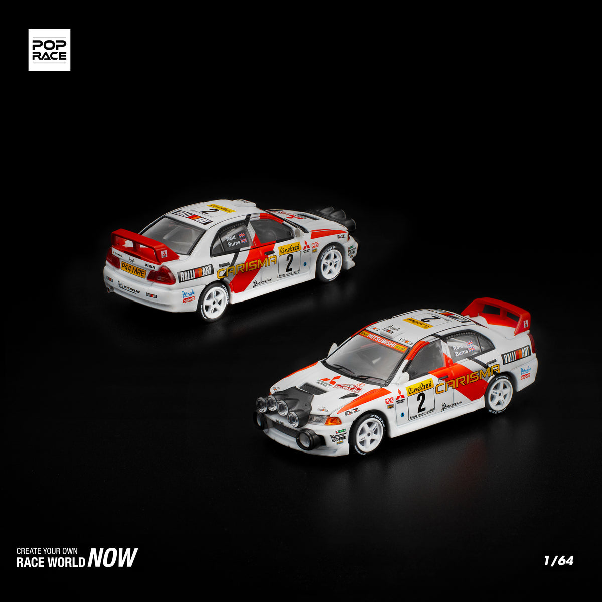 Mitsubishi Lancer EVO IV 1998 Monte Carlo Rally PR640402 by Pop Race