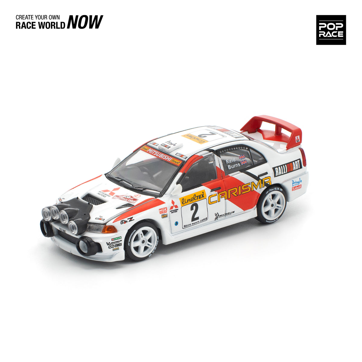 Mitsubishi Lancer EVO IV 1998 Monte Carlo Rally PR640402 by Pop Race