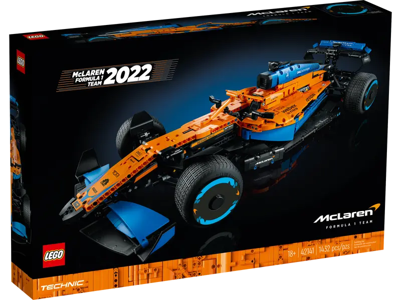 LEGO Technic McLaren Formula 1 Team 2022 Race Car 42141 Building Kit for Adults (1432 Pieces)