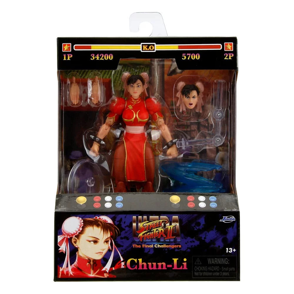Street Fighter Chun-Li Player 2 Red Ver. Action Figure by JADA TOYS
