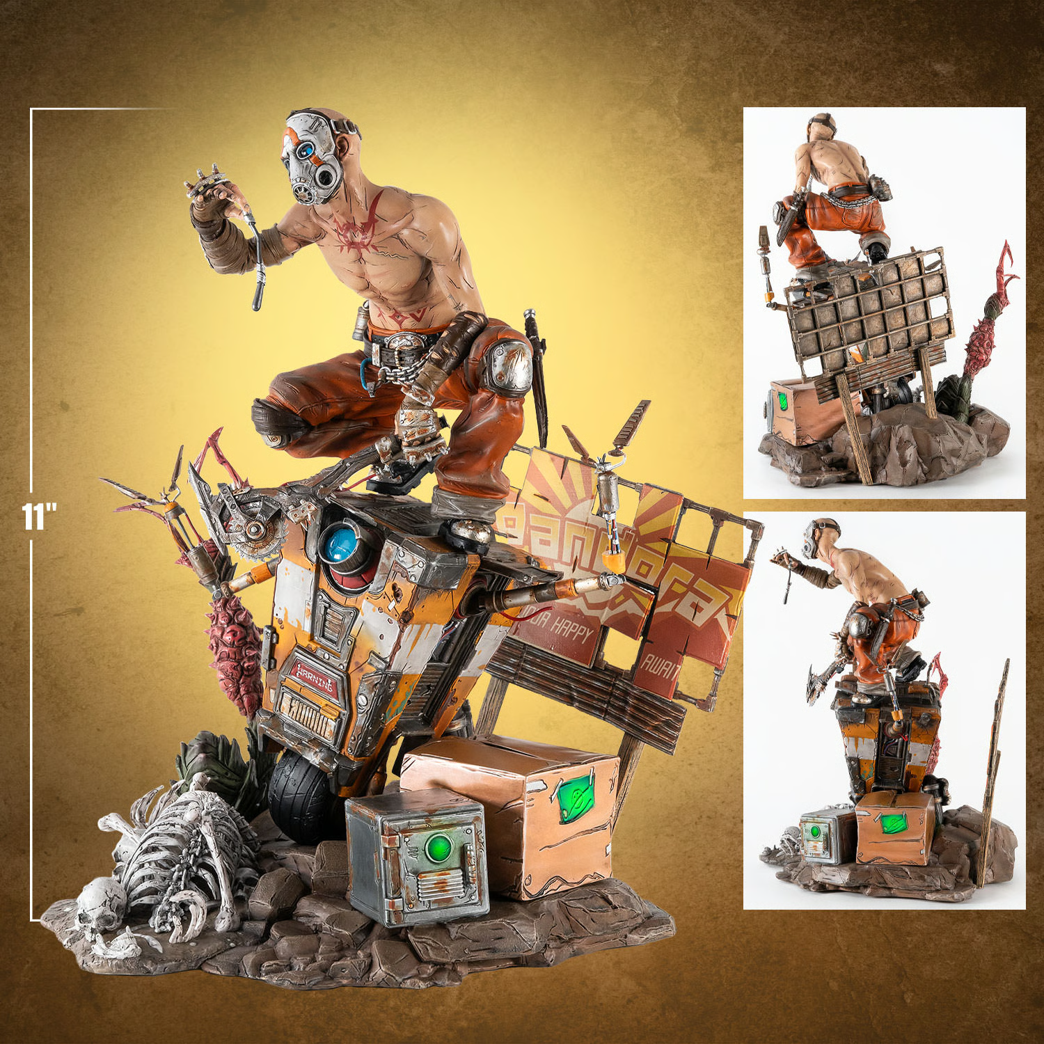 Psycho Bandit & Claptrap Diorama by PureArts