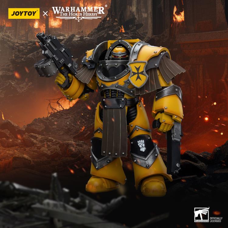 Warhammer: The Horus Heresy Imperial Fists Legion Cataphractii Terminator Squad Legion Cataphractii with Chainfist 1/18 Scale Action Figure