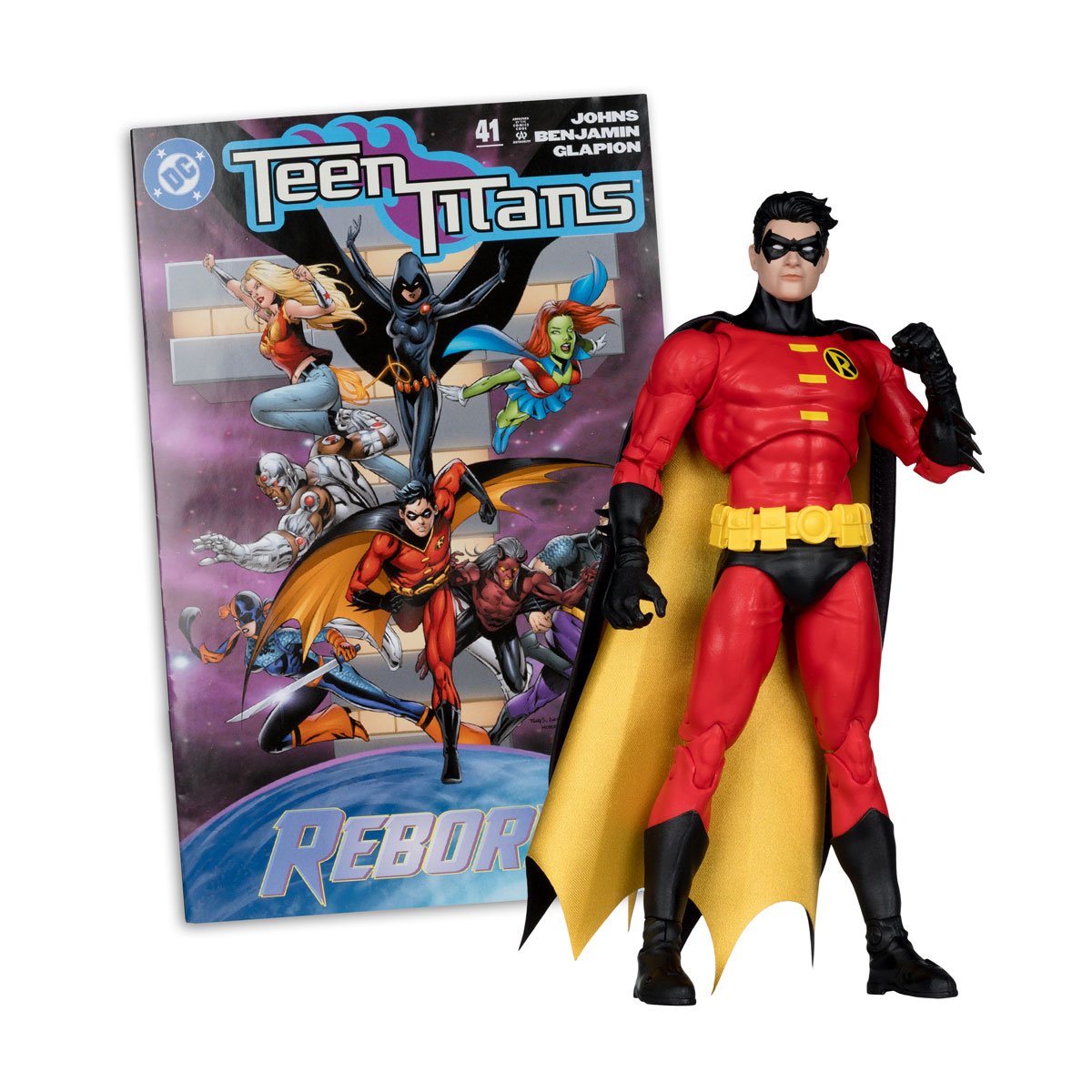 DC Direct Page Punchers Robin Teen Titans Action Figure with Comic