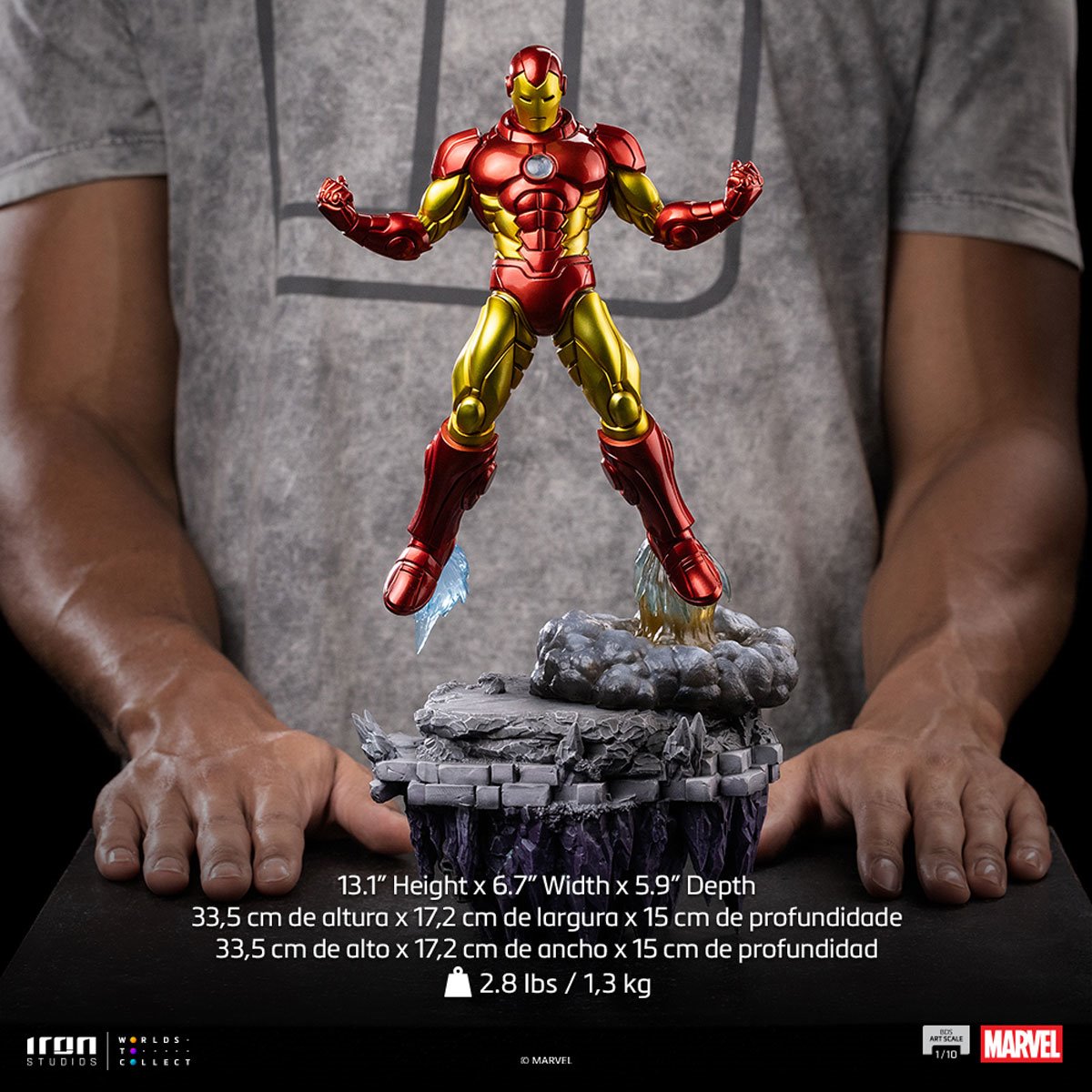 Iron Man Infinity Gauntlet Battle Diorama 1/10 Art Scale Limited Edition Statue By Iron Studios