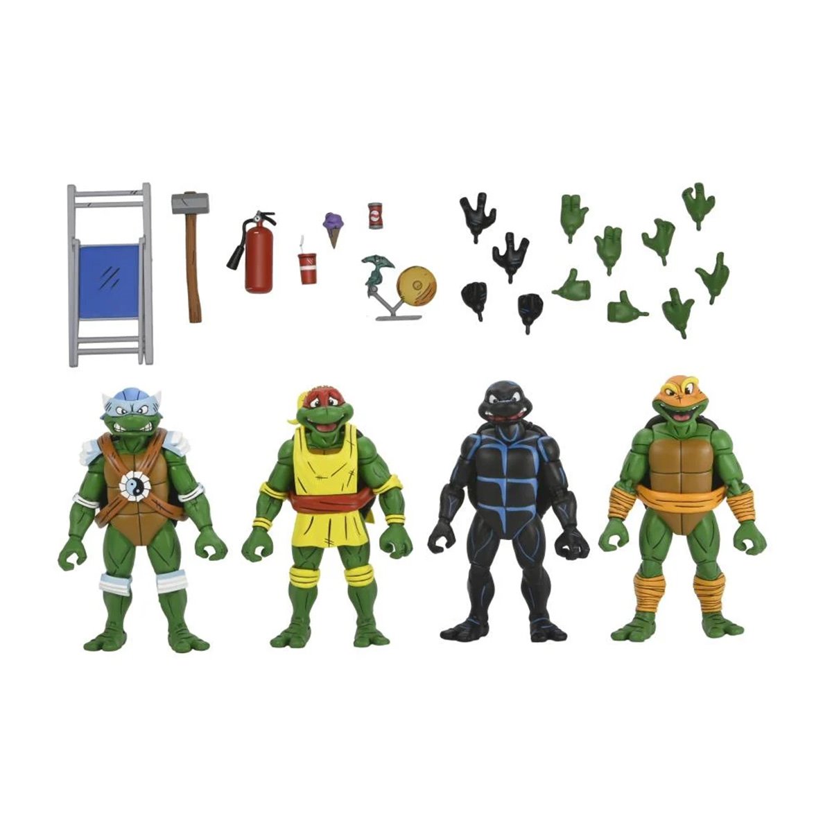 Teenage Mutant Ninja Turtles Archie Comics Stump Wrestling Turtles Action Figure 4-Pack