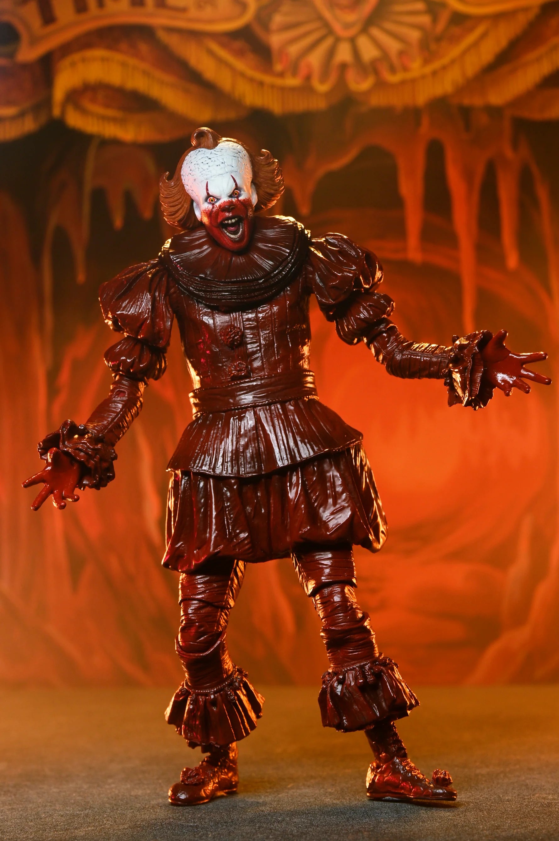 IT Welcome to Derry Ultimate Blood Pennywise Action Figure By NECA