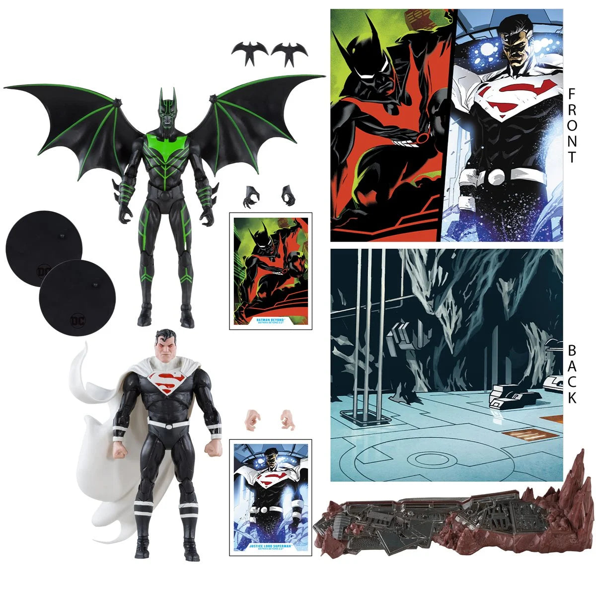 DC Multiverse Batman Beyond vs. Justice Lord Superman Action Figure 2-Pack