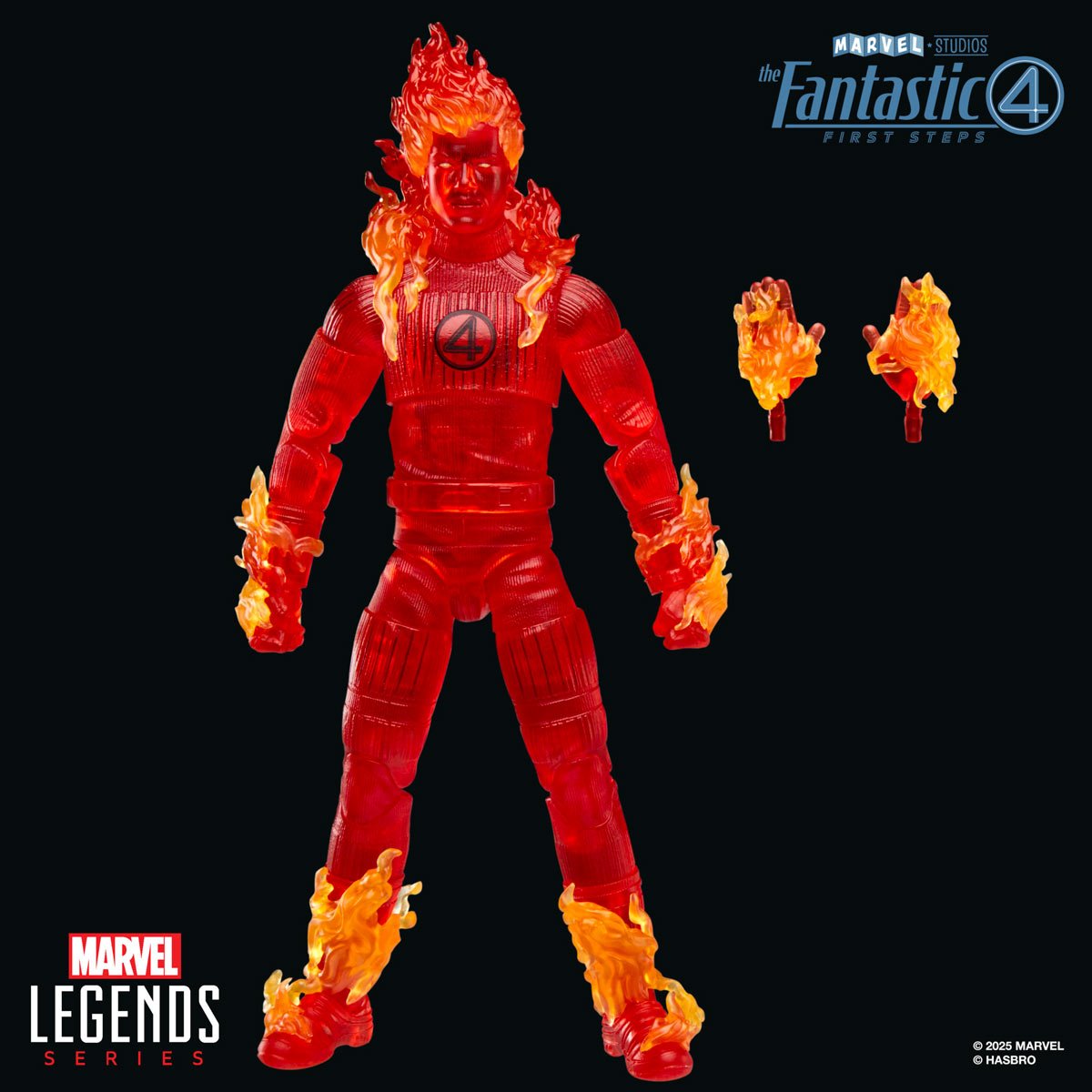 The Fantastic Four First Steps Marvel Legends Human Torch Action Figure
