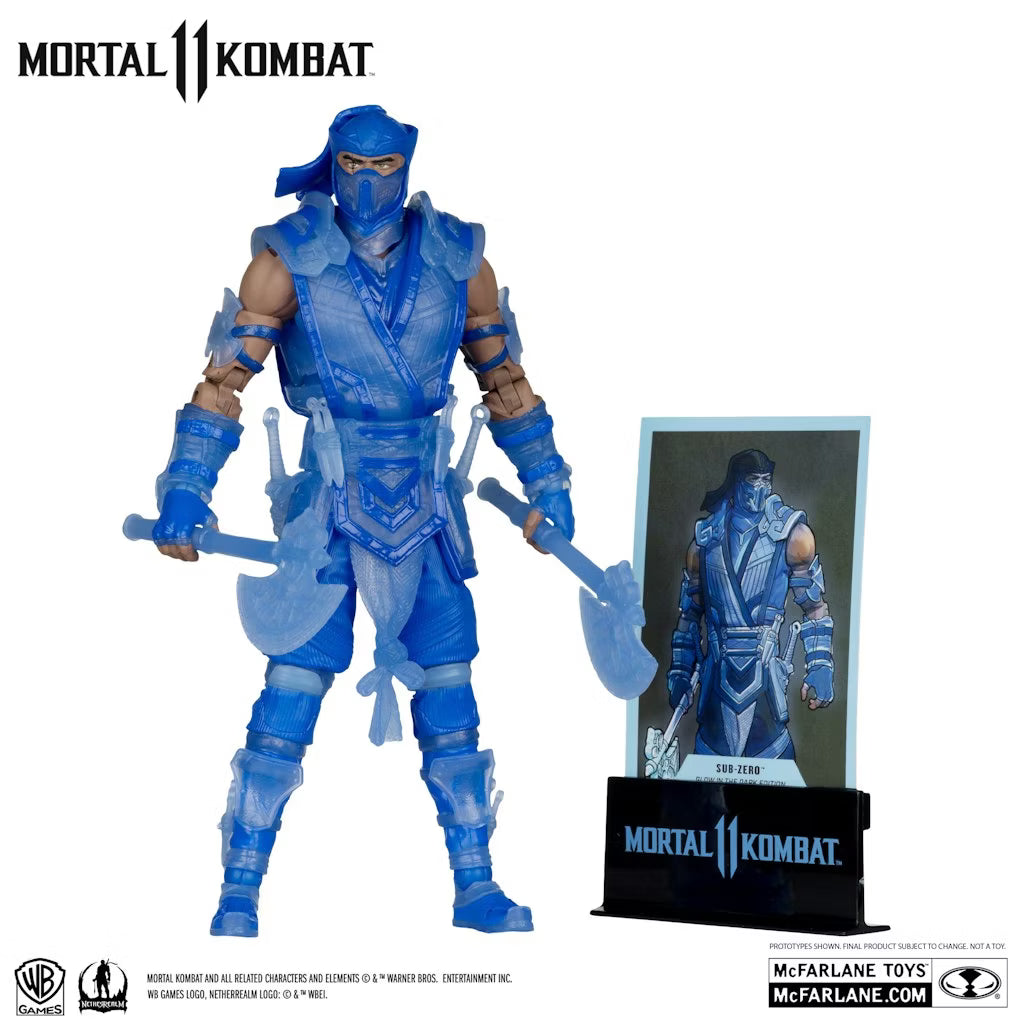 Sub-Zero (Mortal Kombat) Glow In The Dark Edition Gold Label Action Figure