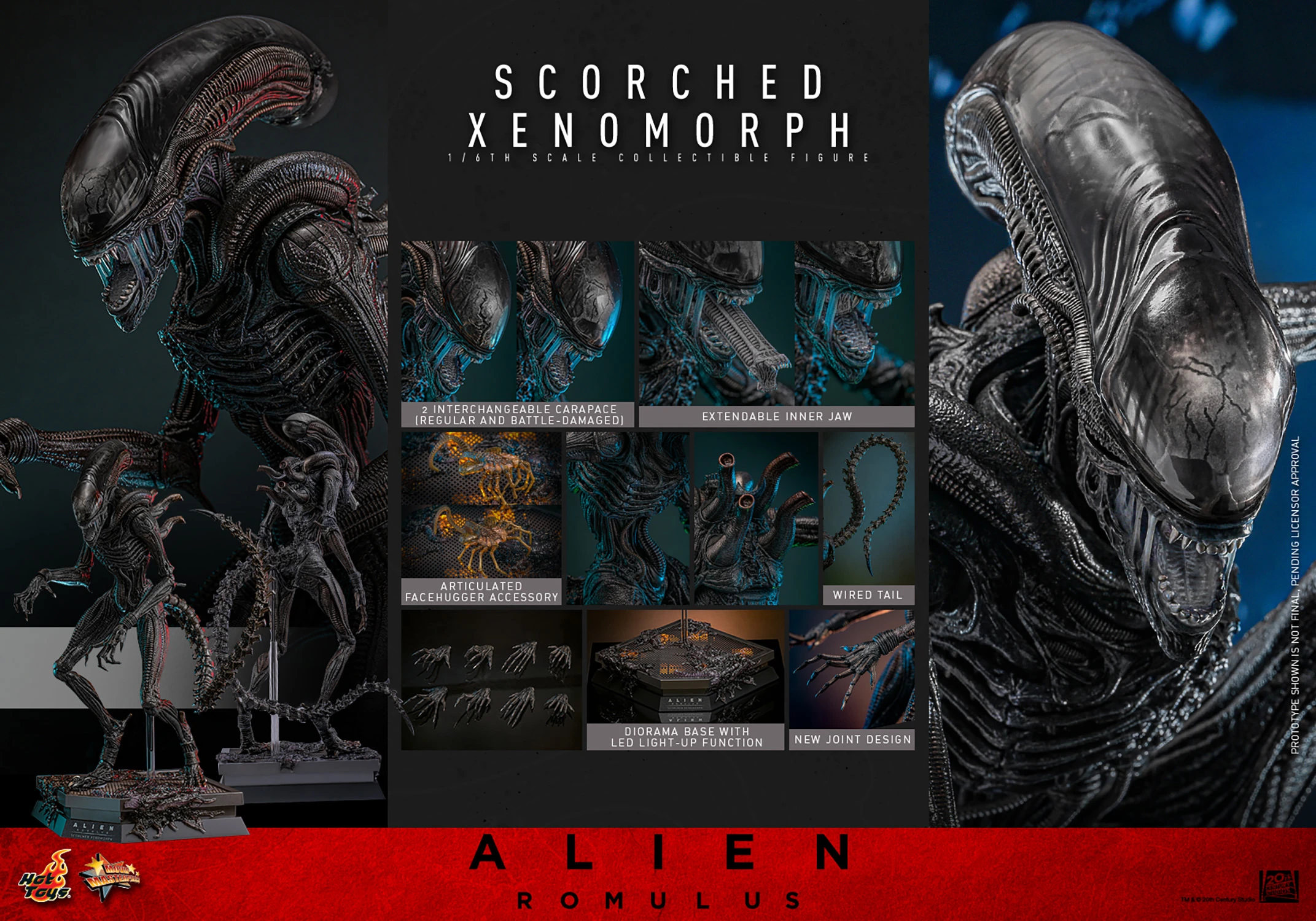 Alien: Romulus Scorched Xenomorph by Hot Toys