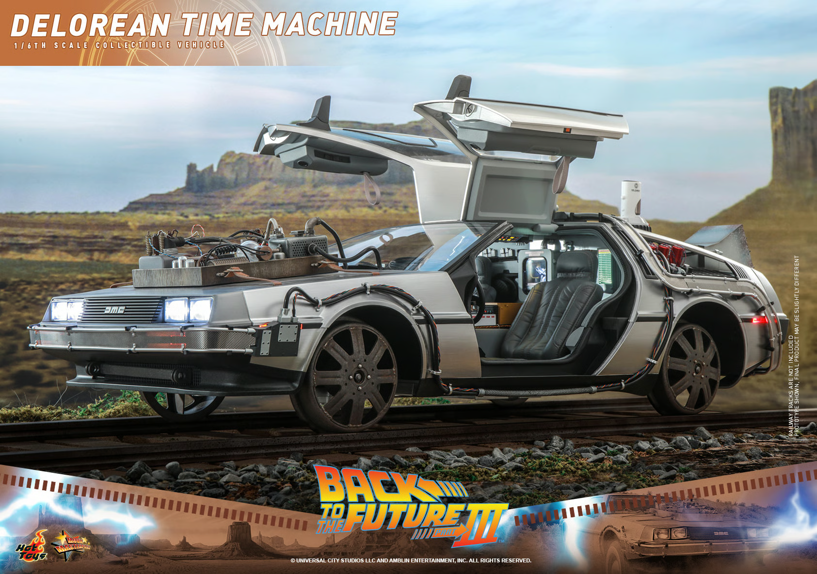 DeLorean Time Machine (Back to the Future III) Sixth Scale Figure by Hot Toys