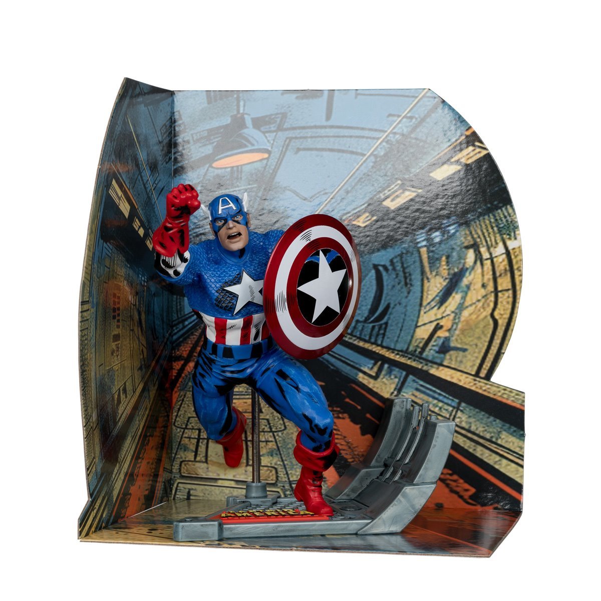 Captain America (#100) 1:10th Figure w/Scene by McFarlane