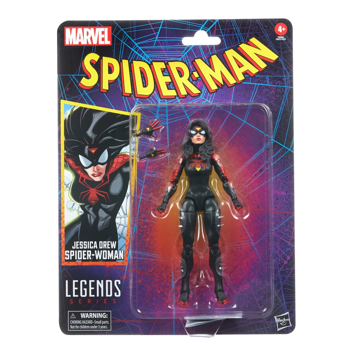 Spider-Man Retro Marvel Legends Jessica Drew Spider-Woman Action Figure
