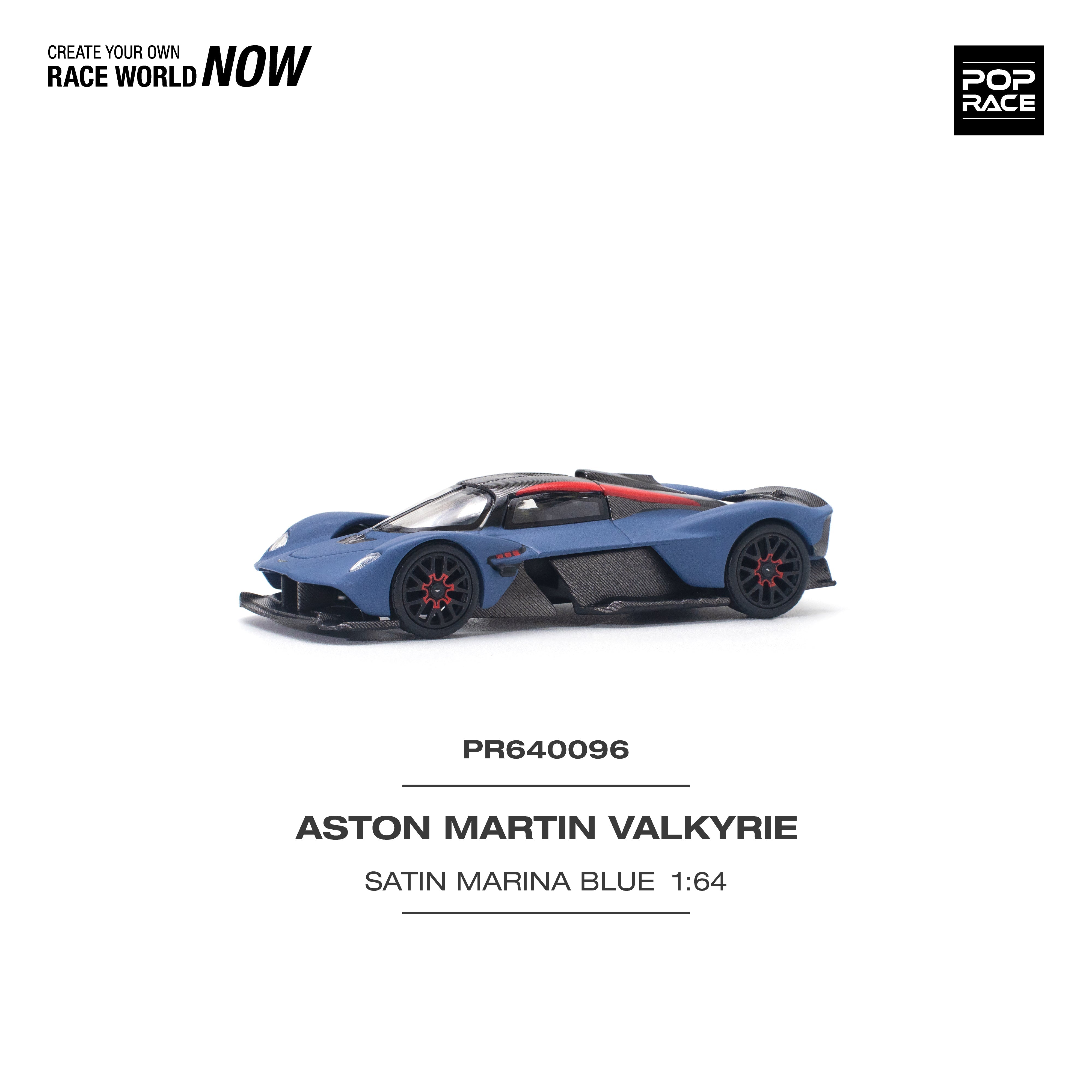 Aston Martin Valkyrie Satin Marina Blue PR640096 by Pop Race