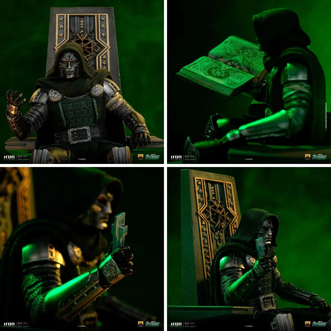 Doomsday Doctor Doom On Throne Statue By Iron Studios