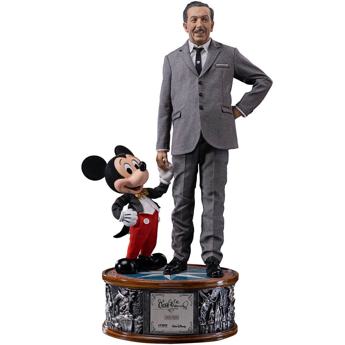 Disney Classics Walt Disney & Mickey Mouse Legacy Replica 1:4 Limited Edition Statue By Iron Studios