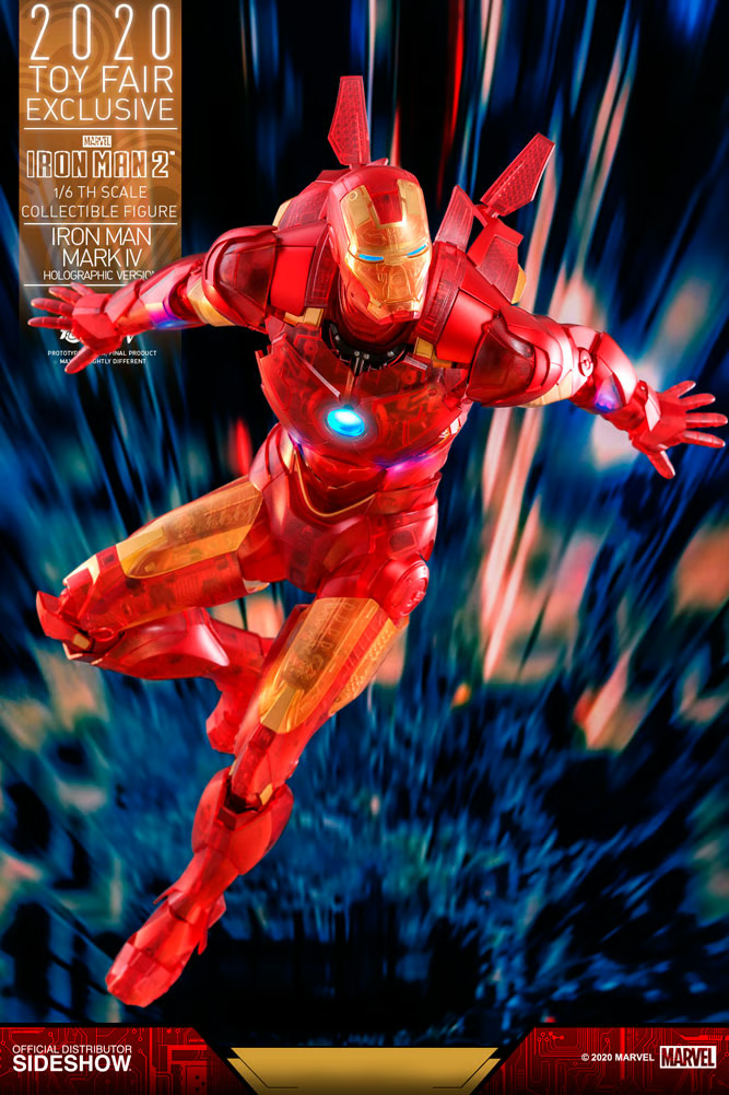 Iron Man Mark IV (Holographic Version) 1/6 Figure By Hot Toys