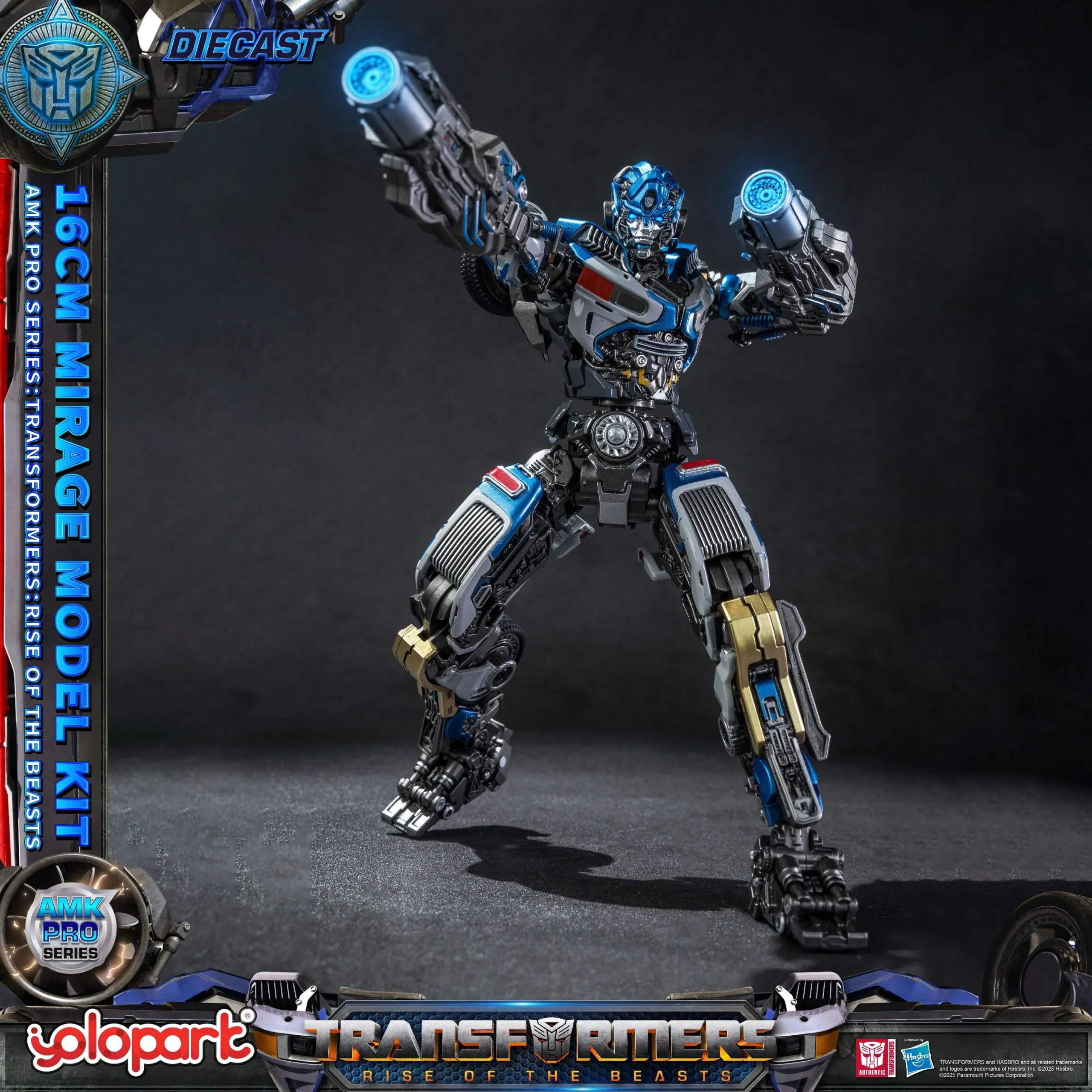 Transformers Rise of the Beasts 16cm Mirage Model Kit AMK PRO Series By Yolopark