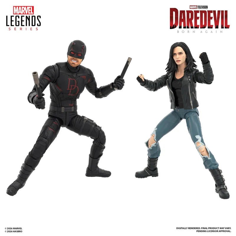 Daredevil: Born Again Marvel Legends Daredevil & Jessica Jones Action Figures