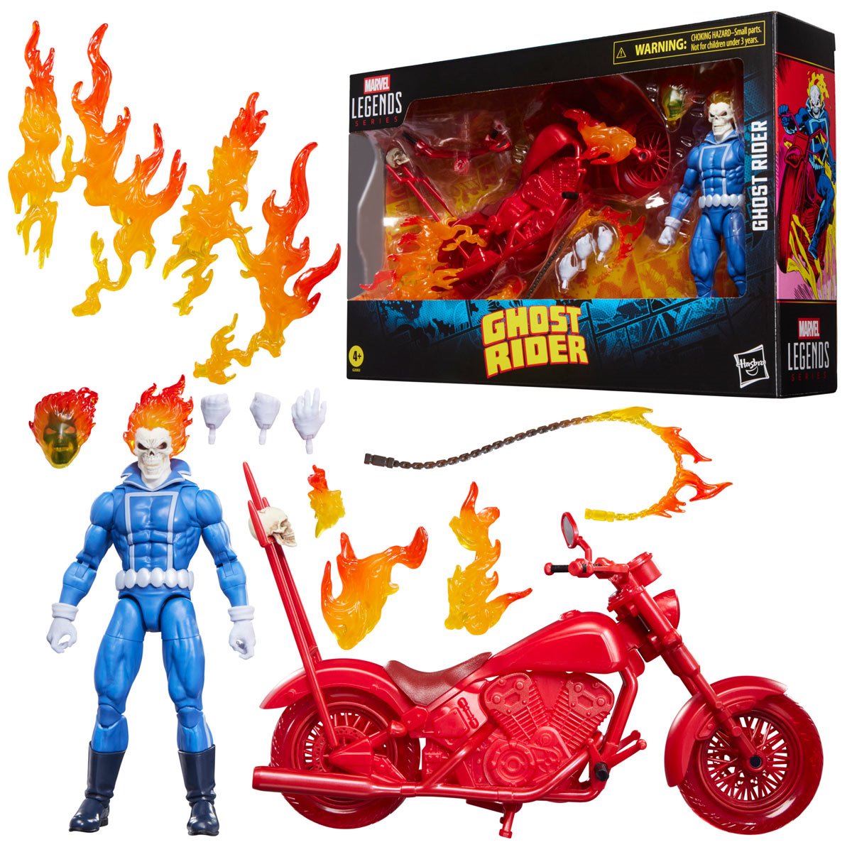 Ghost Rider Marvel Legends Series Johnny Blaze Action Figure with Motorcycle