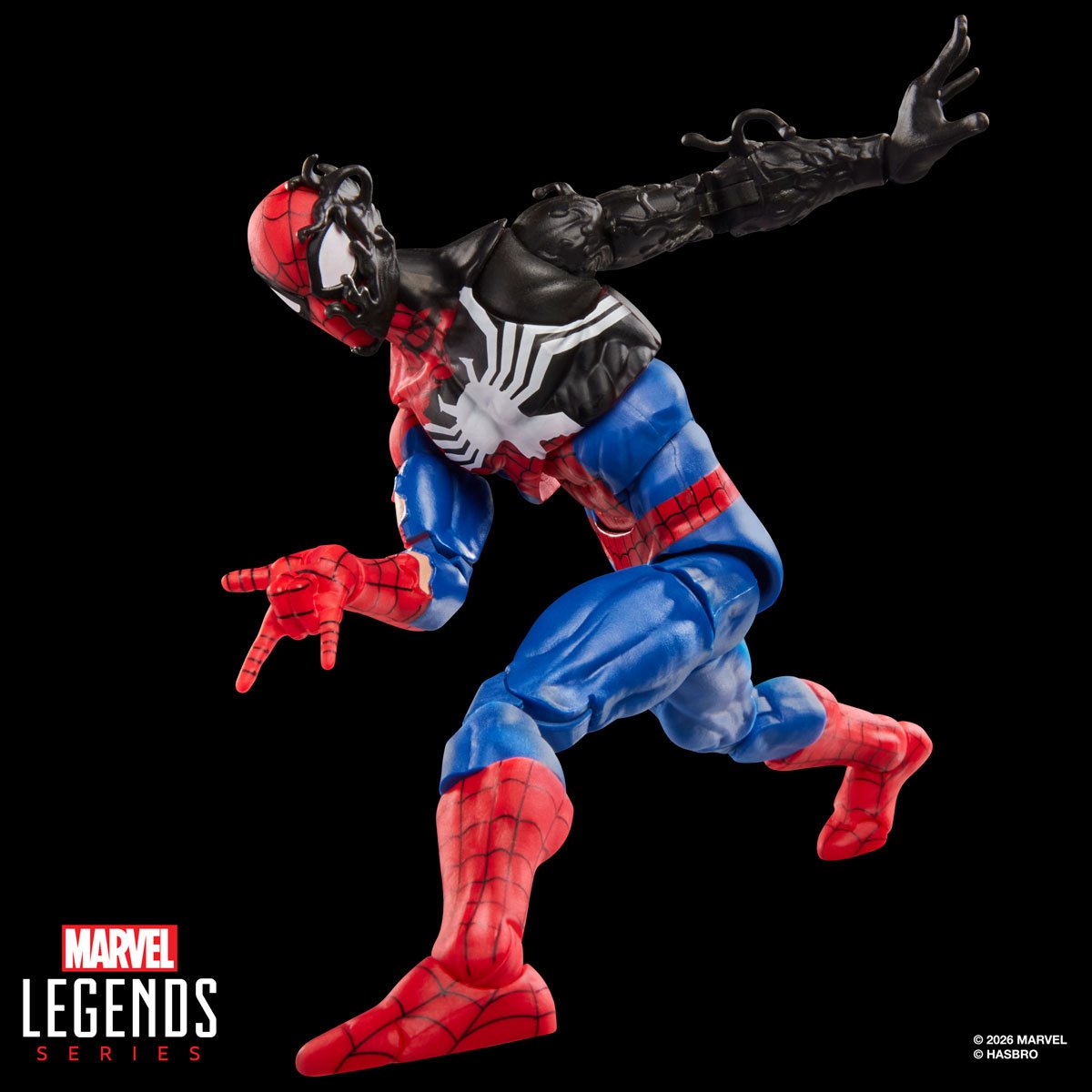 Secret Wars Marvel Legends Series Spider-Man (Alien Costume) Action Figure