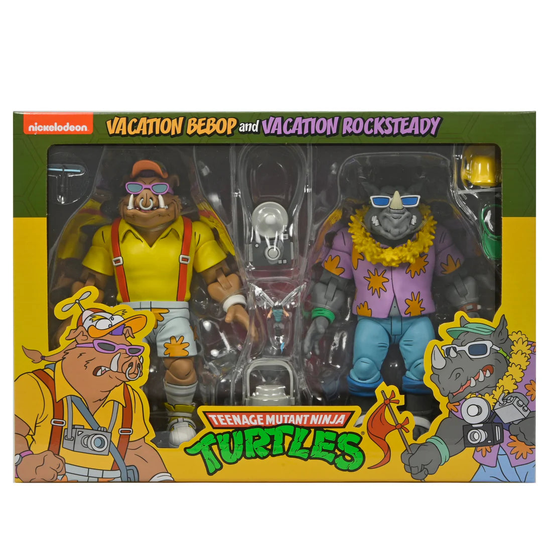 Teenage Mutant Ninja Turtles Vacation Bebop and Rocksteady 2 Pack Action Figure