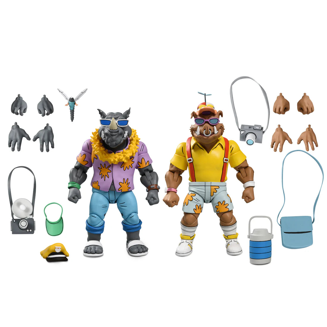 Teenage Mutant Ninja Turtles Vacation Bebop and Rocksteady 2 Pack Action Figure