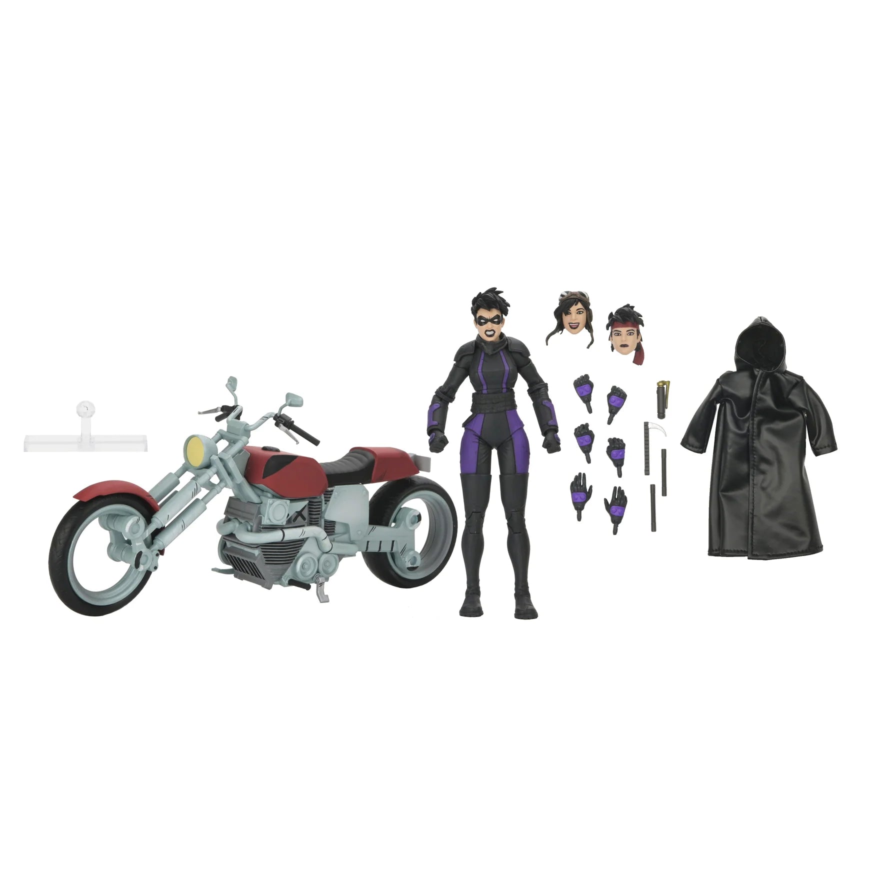 TMNT  IDW Comics The Last Ronin Casey Marie With Motorcycle Action Figure by Neca