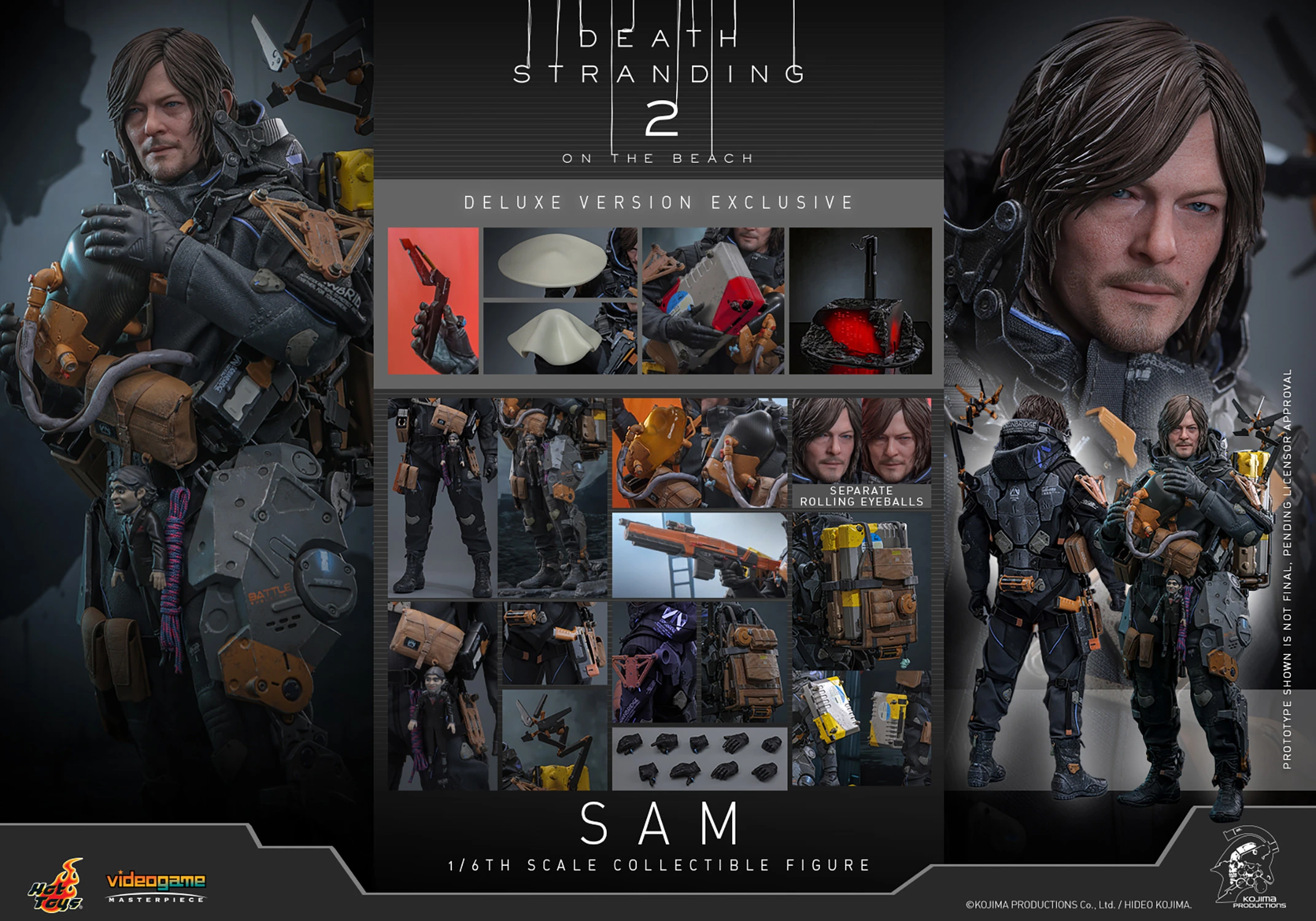 Death Stranding 2 On the Beach Sam (Deluxe Version) Figure by Hot Toys