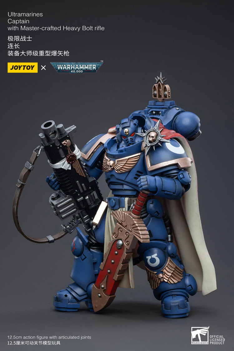 Warhammer 40K Ultramarines Primaris Captain Ptolias Corvor Action Figure
