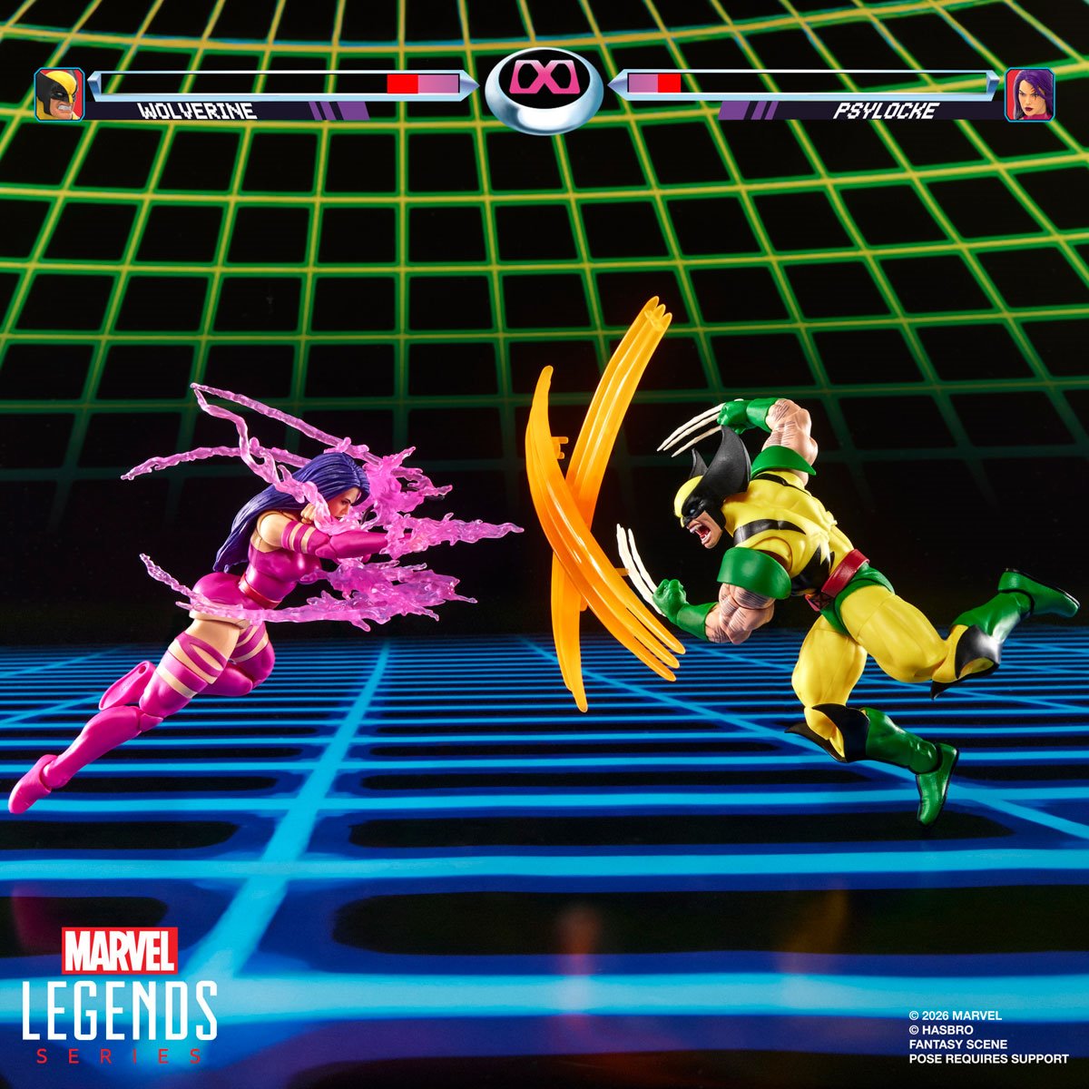 X-Men Marvel Legends Wolverine vs Psylocke Action Figures