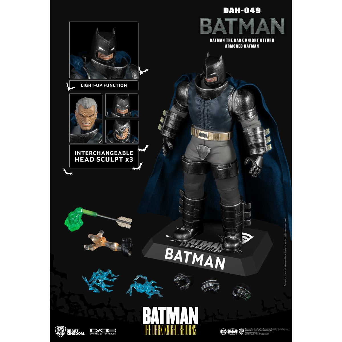 Batman dark knight statue sold also lights up