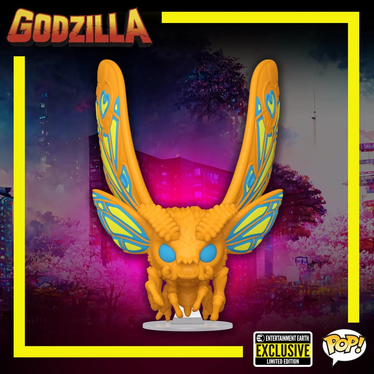 Godzilla Mothra Black Light Funko Pop! Exclusive