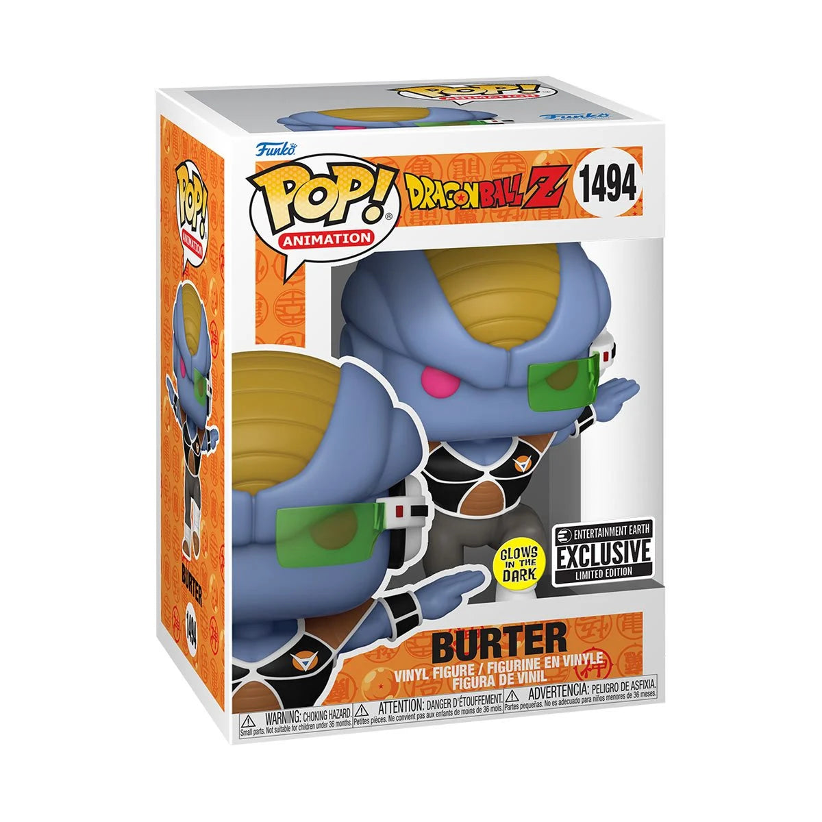 Dragon Ball Z Burter Glow-in-the-Dark Funko Pop! EE Ex