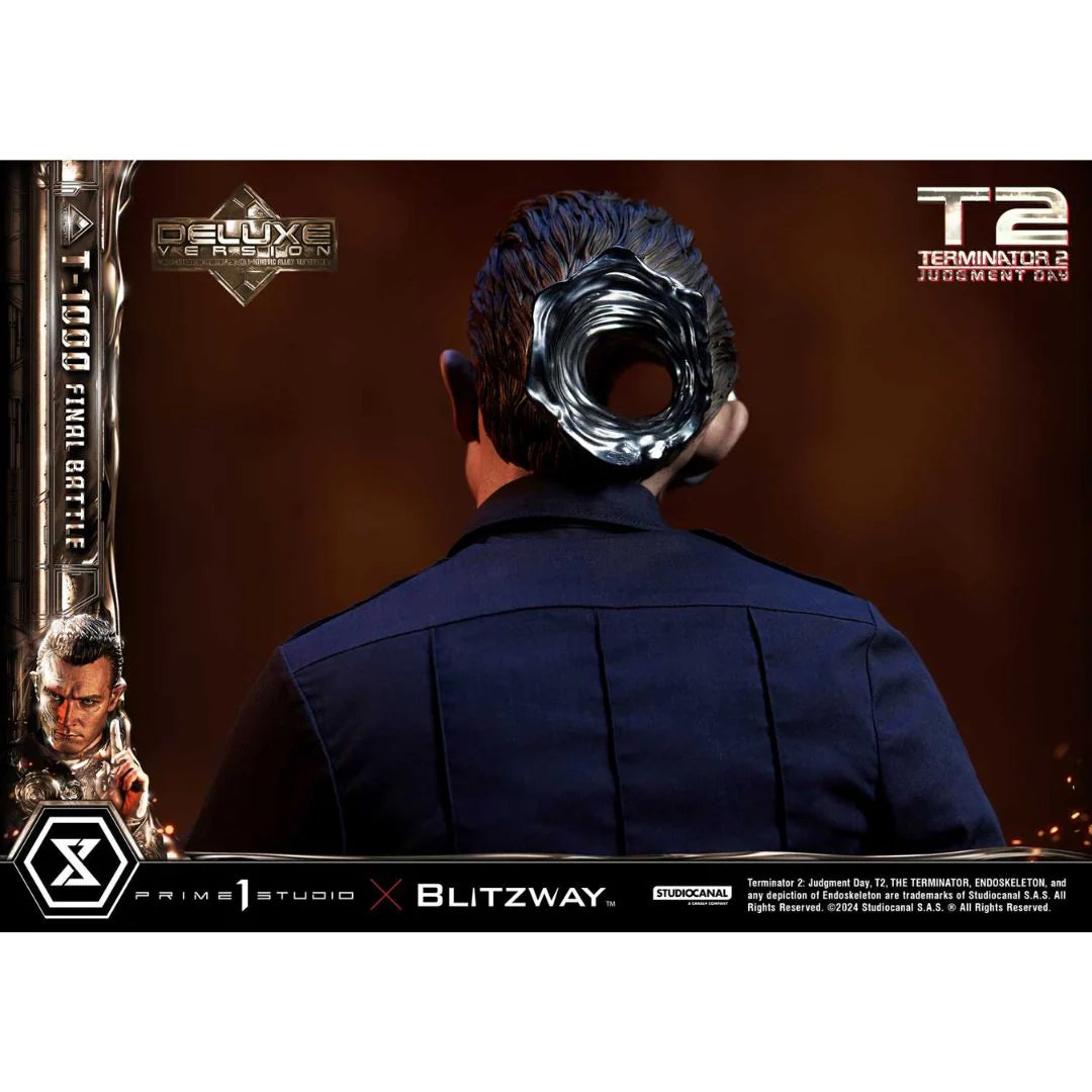 Terminator 2: Judgment Day T-1000 Final Battle DX Bonus Version Statue by Prime1 Studios