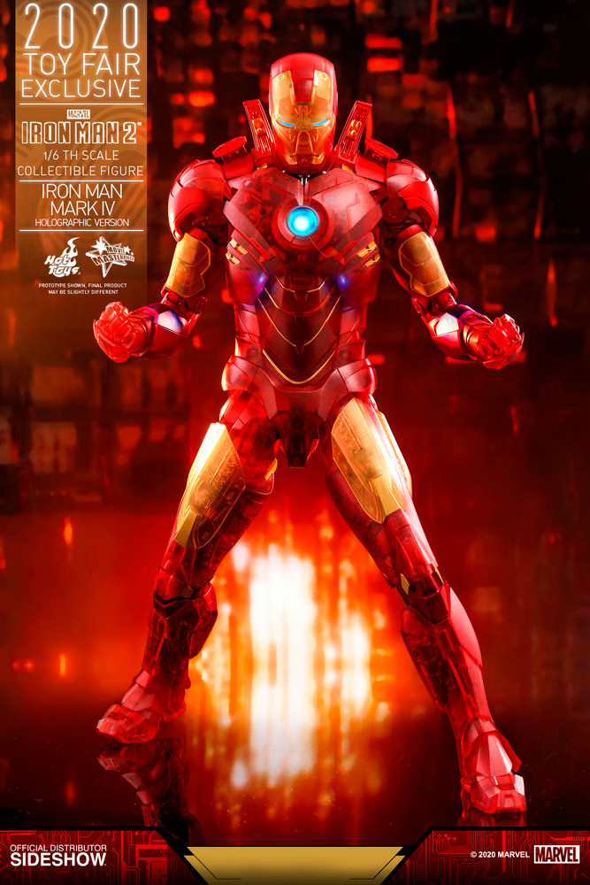 Iron Man Mark IV (Holographic Version) 1/6 Figure By Hot Toys