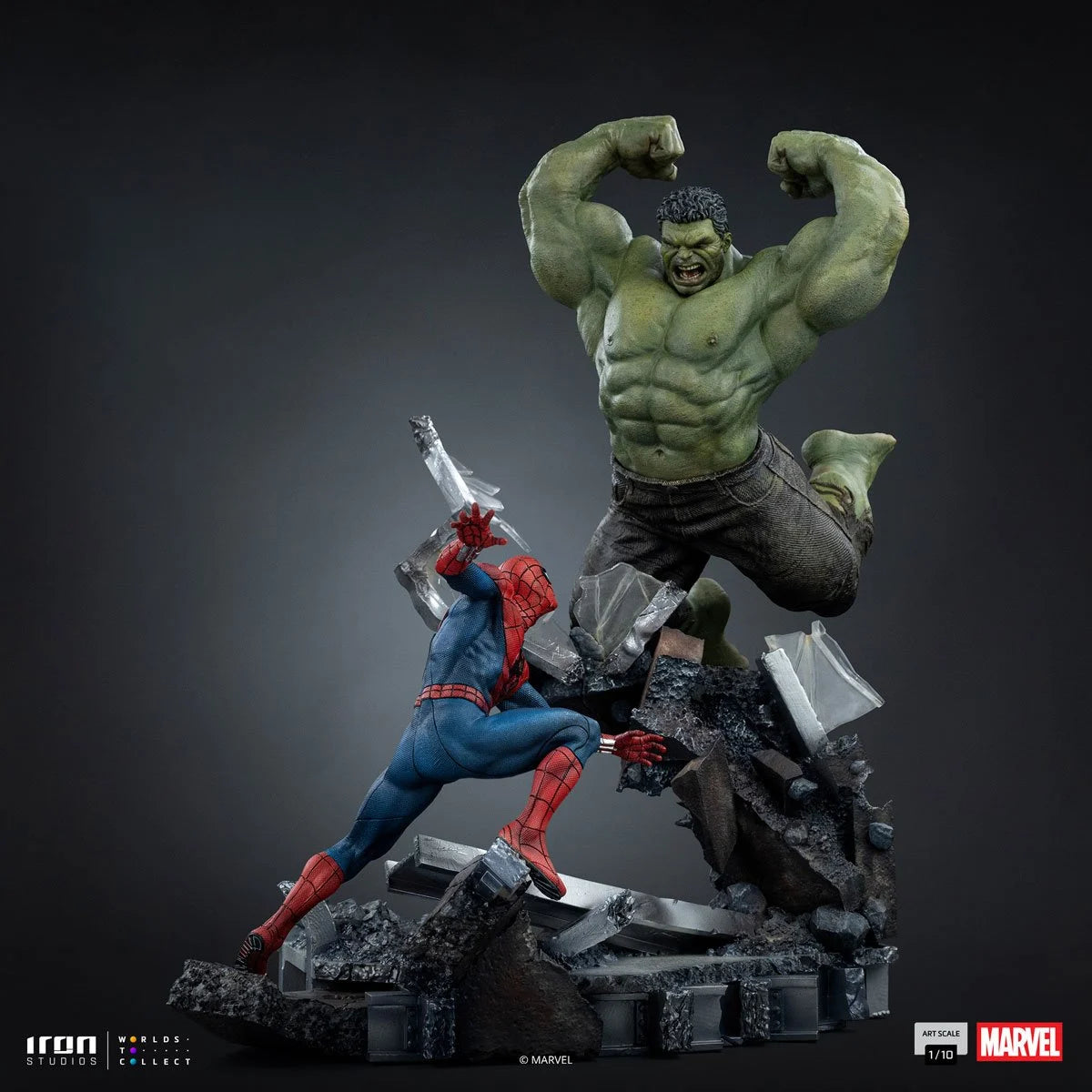 Spider-Man: Brand New Day Spider-Man vs Hulk 1/10 Art Scale Limited Edition Statue by Iron Studios