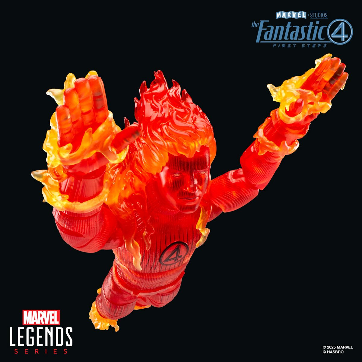 The Fantastic Four First Steps Marvel Legends Human Torch Action Figure